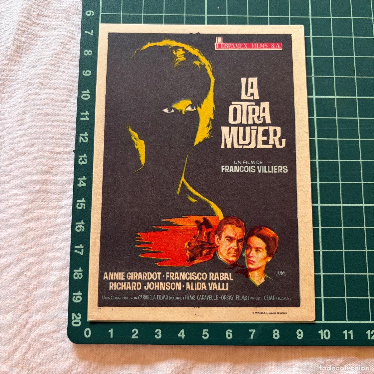 Cine: Programa de cine folleto de mano pelicula La otra mujer