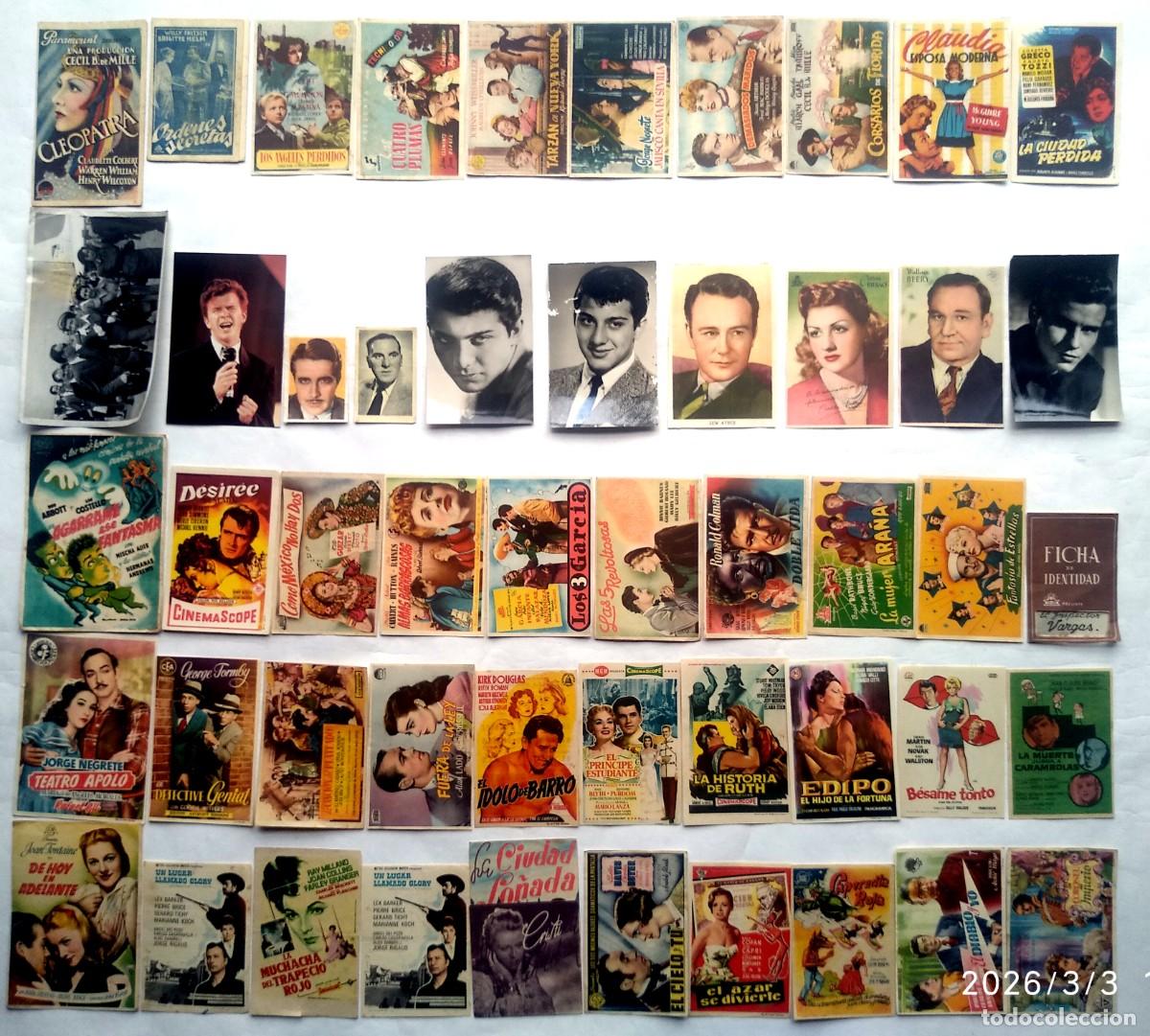 Cine: 50 PROGRAMAS VARIADOS, LOTE N&ordm; 278. ( 14 CON EL DORSO IMPRESO). - Foto 1