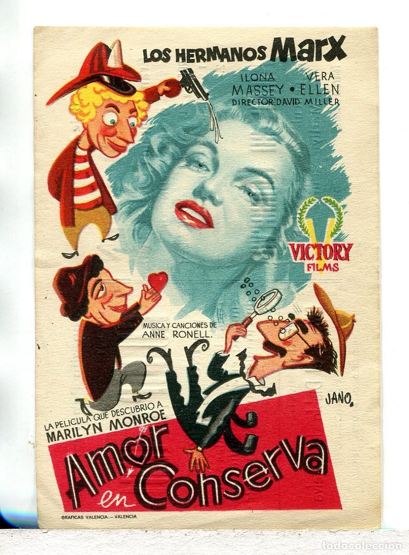 Cine: AMOR EN CONSERVA, con Marilyn Monroe.