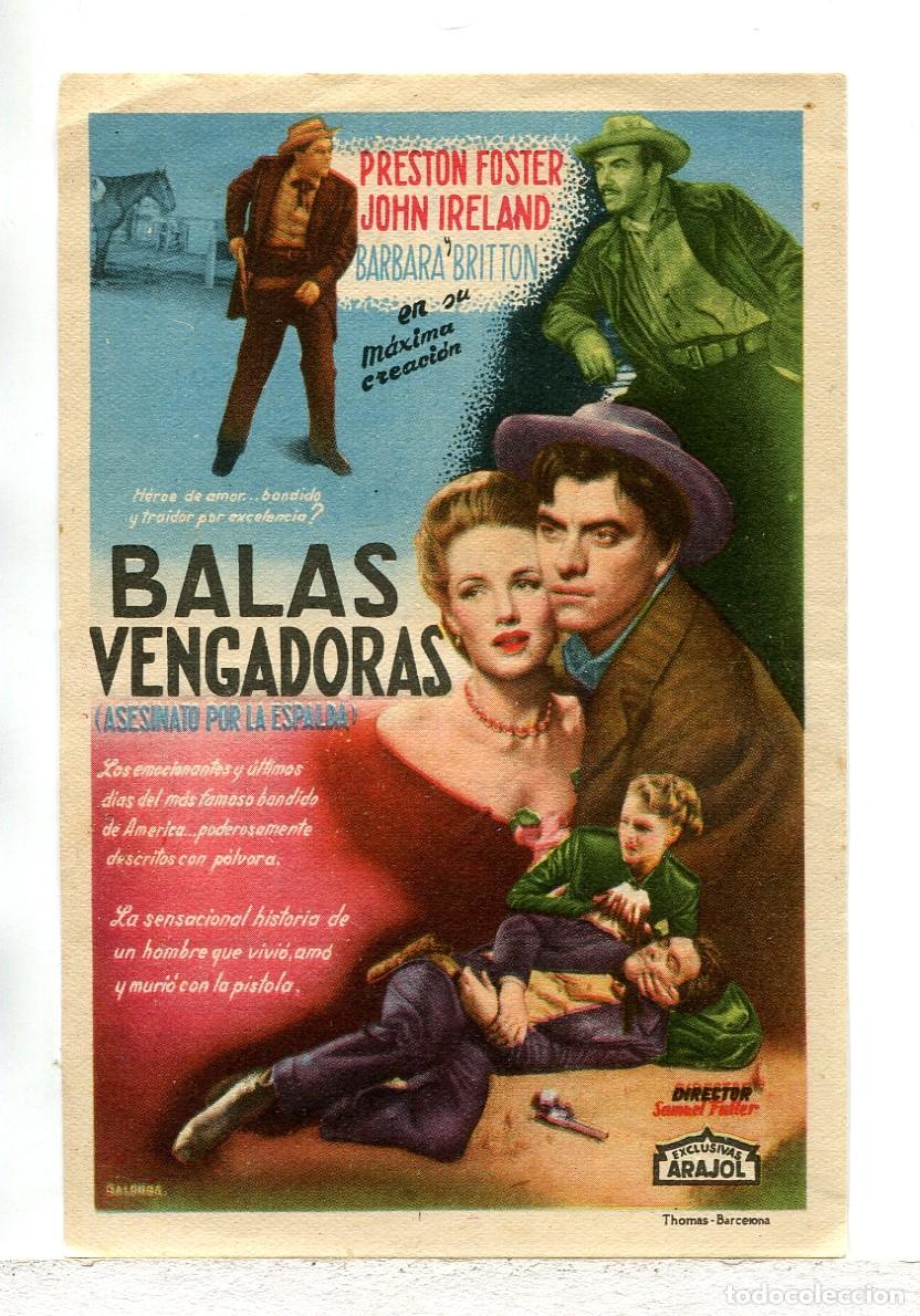 Cine: BALAS VENGADORAS, con Preston Foster.