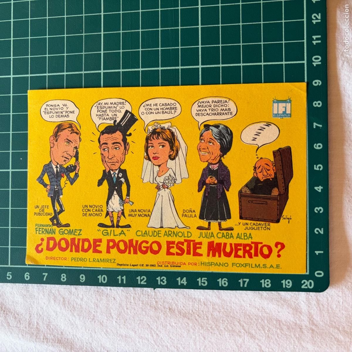 Cine: Programa de cine folleto de mano pelicula d&oacute;nde pongo este muerto