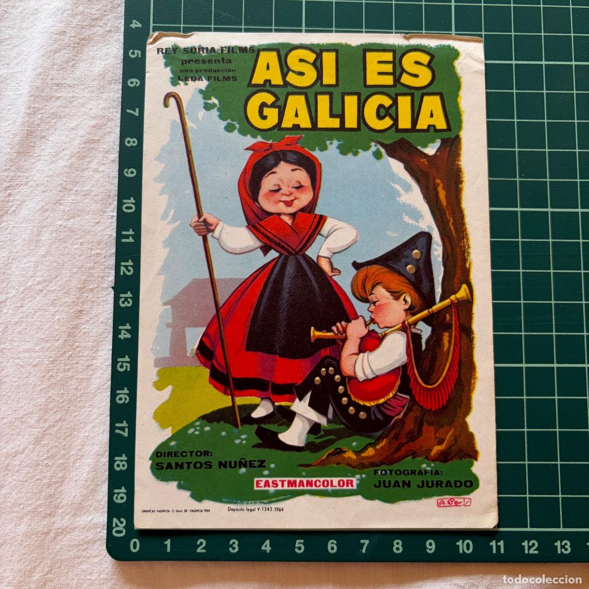 Cine: Programa de cine folleto de mano pelicula as&iacute; es Galicia