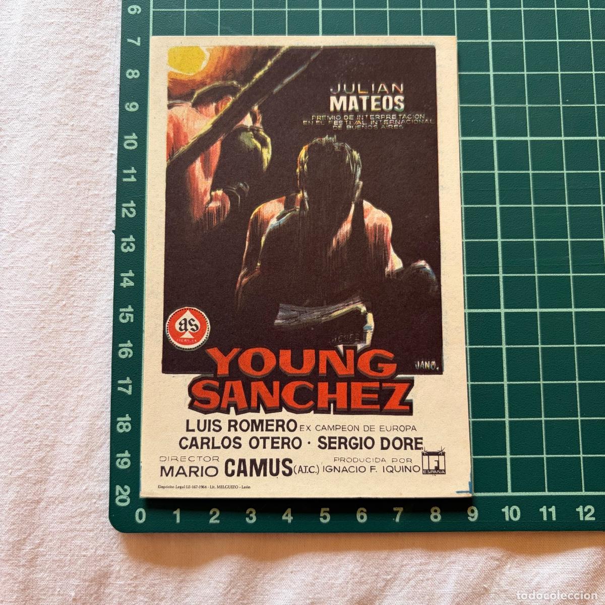 Cine: Programa de cine folleto de mano pelicula Young Sanchez - Foto 1