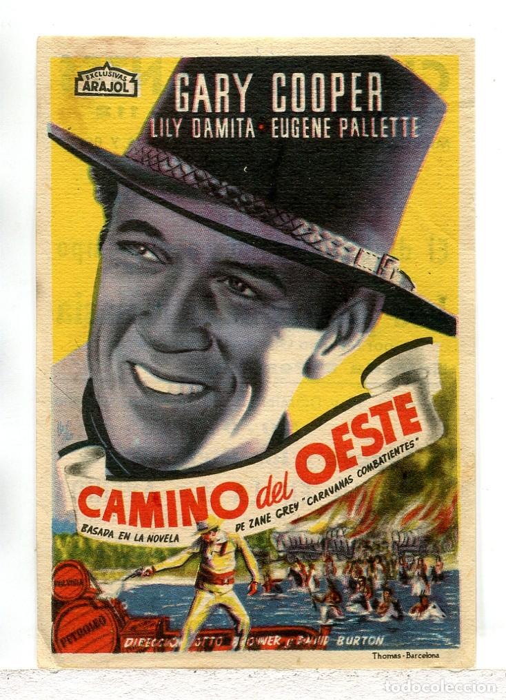 Cine: CAMINO DEL OESTE, con Gary Cooper.