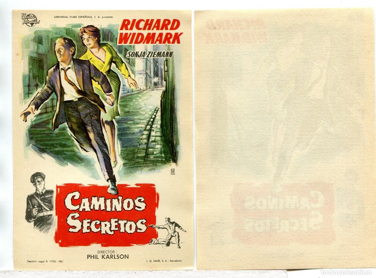 Cine: CAMINOS SECRETOS, con Richard Widmark.