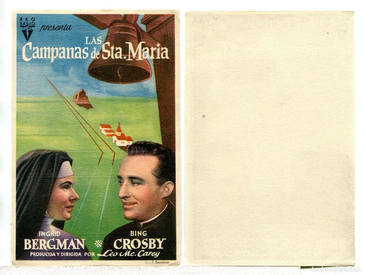 Cine: LAS CAMPANAS DE SANTA MAR&Iacute;A, con Ingrid Bergman.
