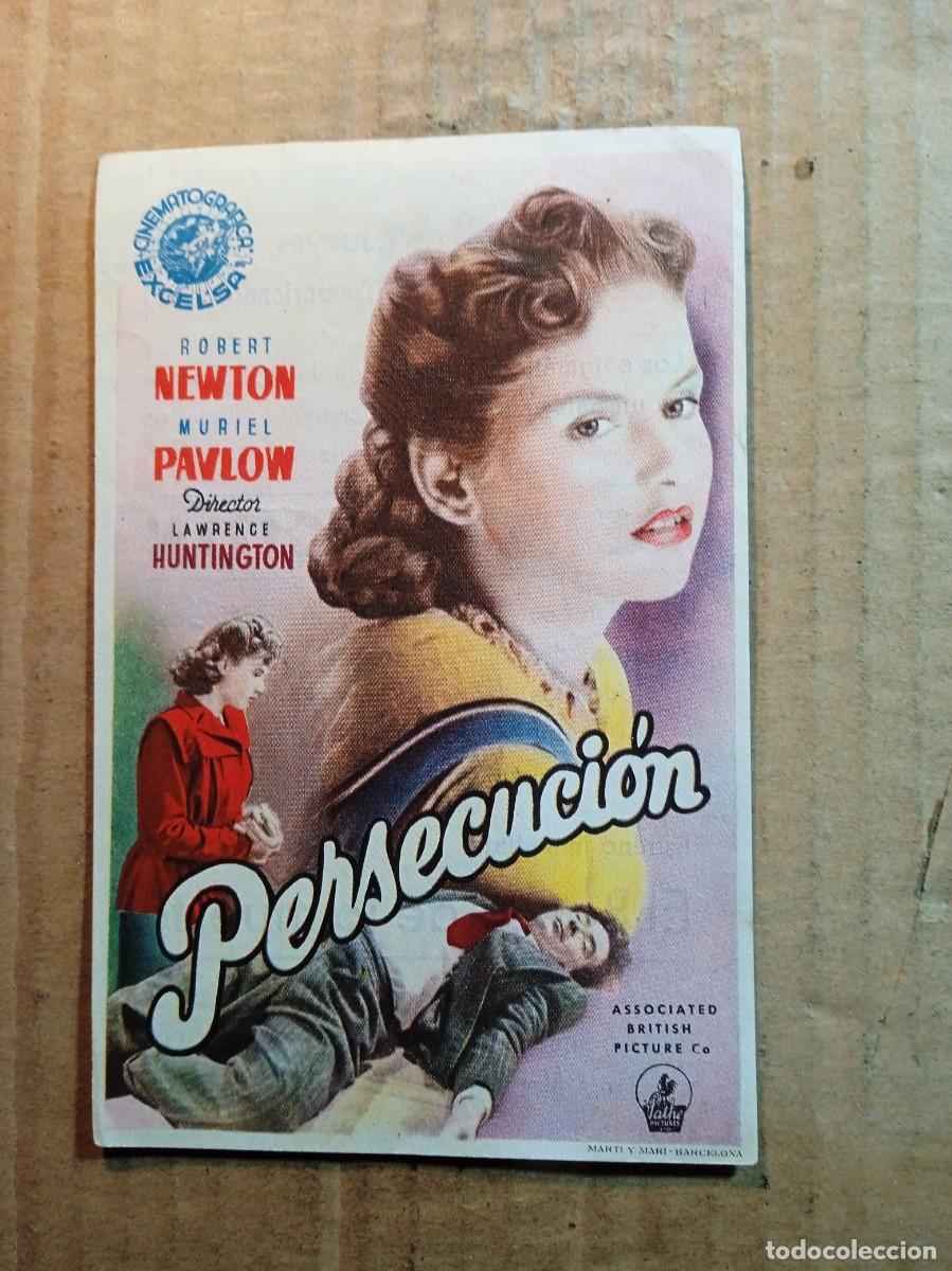 Cine: FOLLETO DE MANO CON PUBLICIDAD PERSECUCI&Oacute;N