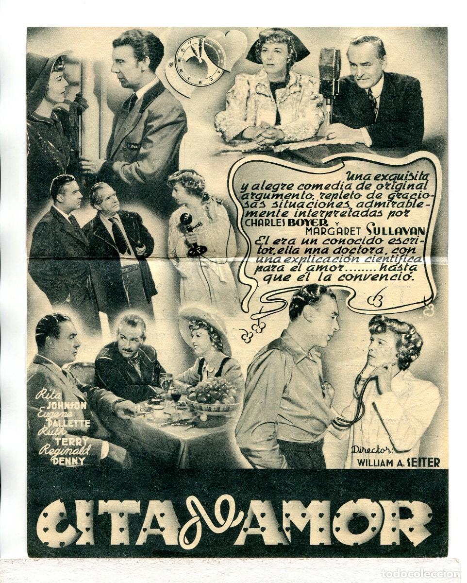 Cine: CITA DE AMOR, con Charles Boyer.