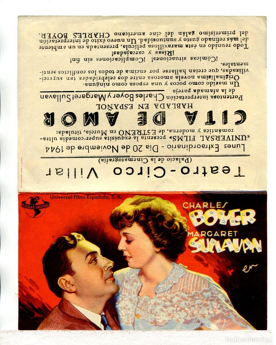 Cine: CITA DE AMOR, con Charles Boyer. - Foto 2