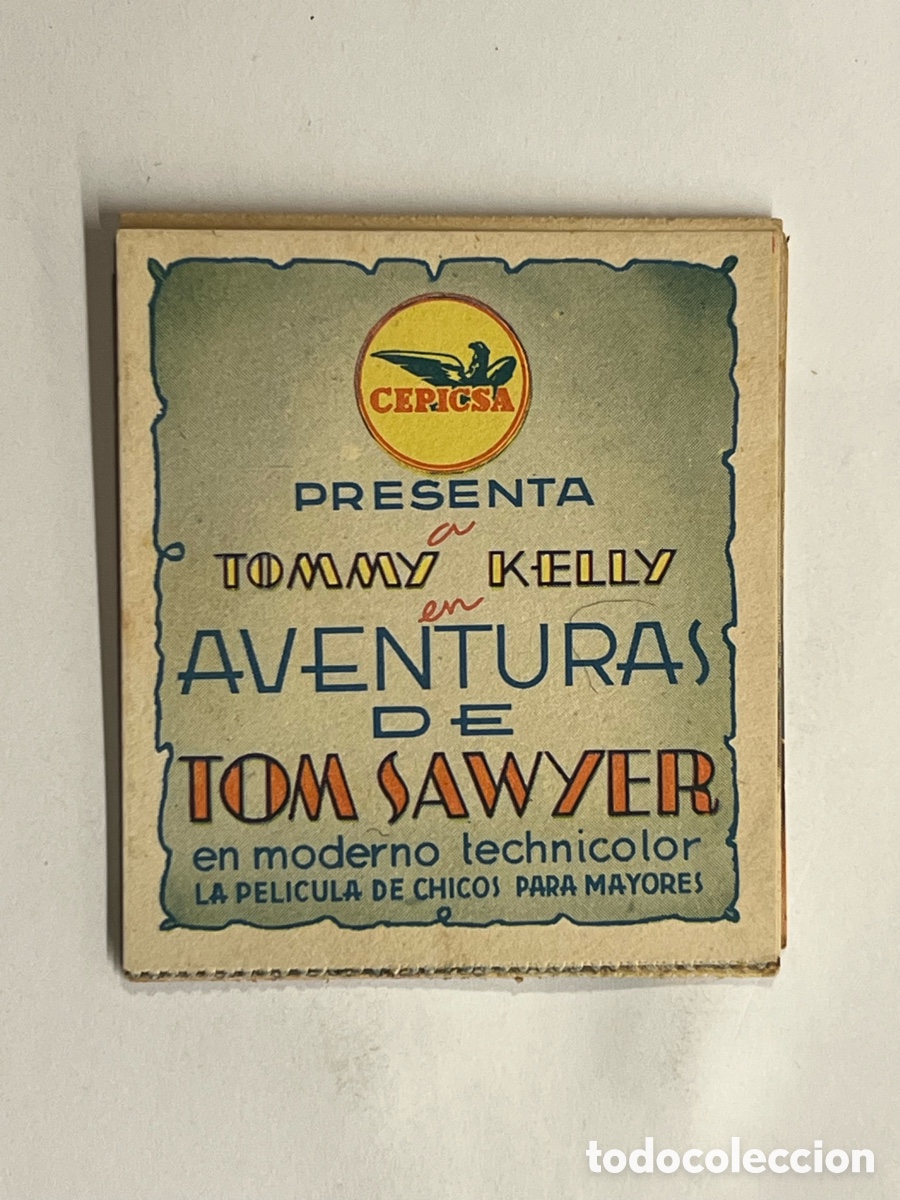  Foglietti di film di film antichi di cinema: CINE. AVENTURAS DE TOM SAWYER. TOMMY KELLY. CEPICSA. FOLLETO DESPLEGABLE