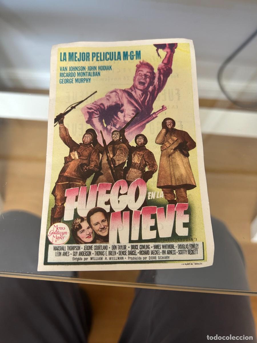 Cinema: &ordm;725 fuego en la nieve teatro bartrina reus con publicidad buen estado