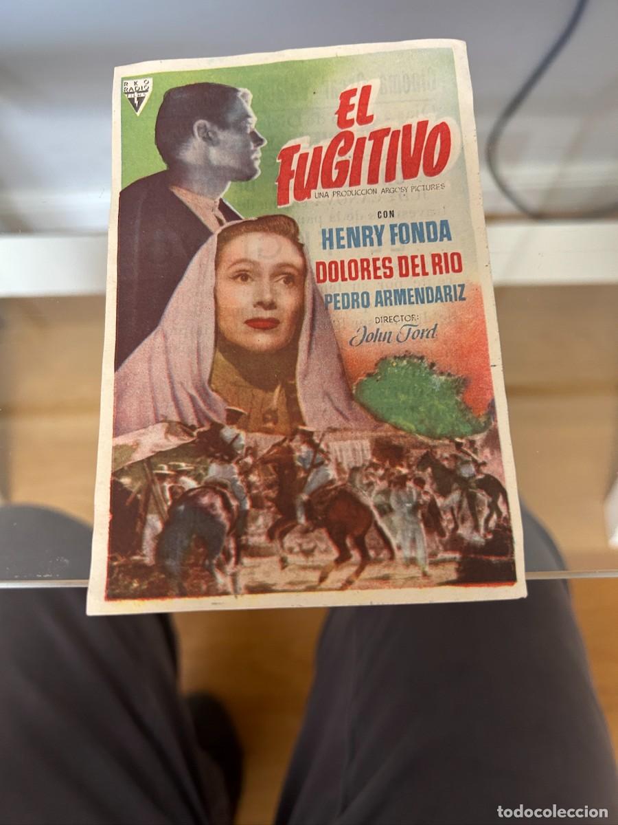 Cinema: &ordm;730 el fugitivo cinema oscar palace amposta tarragona con publicidad buen estado