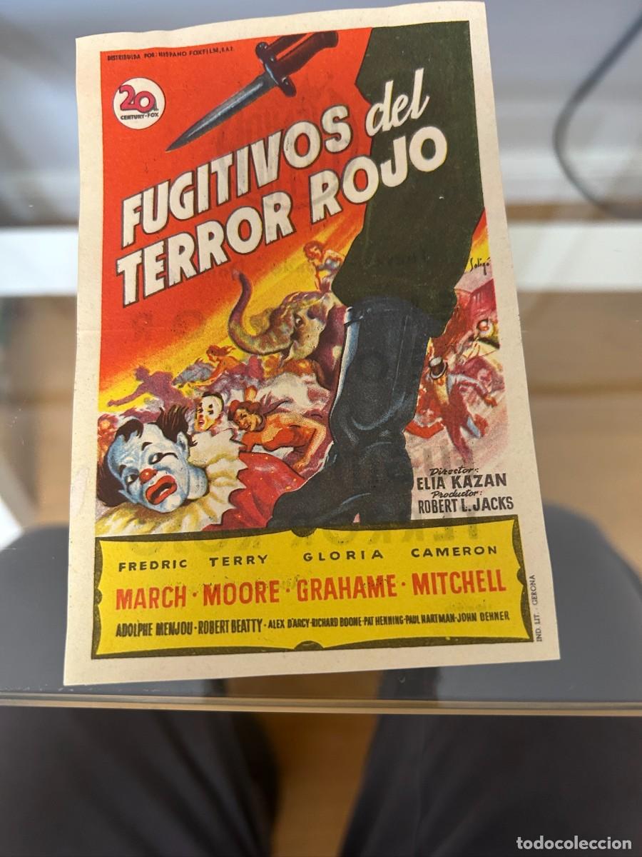 Cine: &ordm;731 fugitivos del terror rojo cine avenida reus con publicidad buen estado