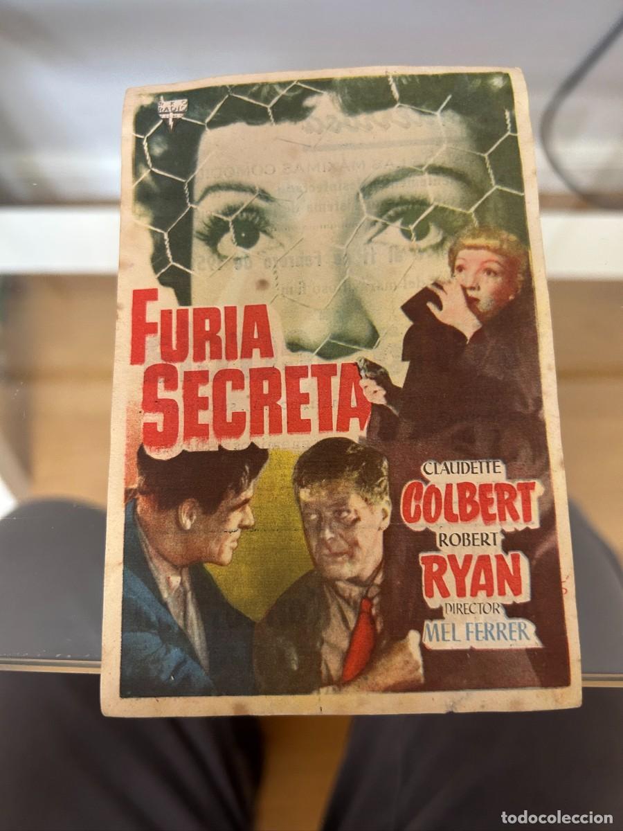 Cine: &ordm;735 furia secreta cine monterrosa reus con publicidad buen estado