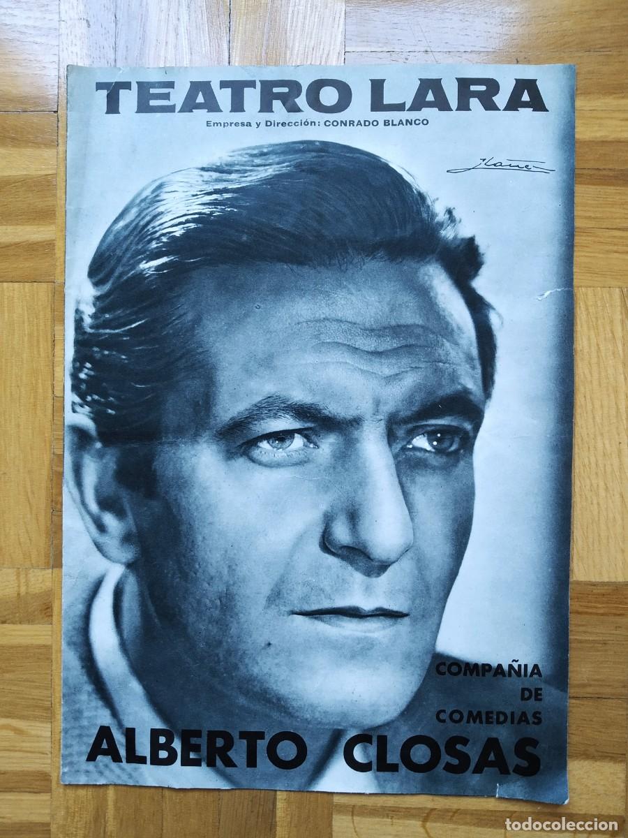Flyers Publicitaires de Films Anciens: PROGRAMA TEATRO FLOR DE CACTUS JULIA GUTIERREZ CABA JOSE SACRISTAN ALBERTO CLOSAS M&ordf; JOSE GOYANES +