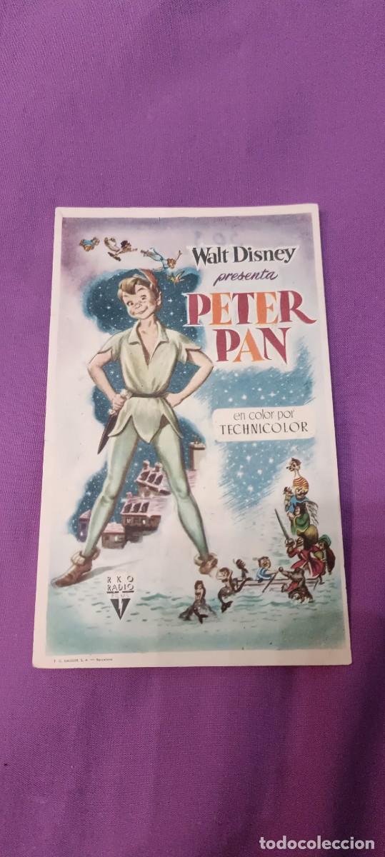 Cine: Peter pan.Folleto de mano
