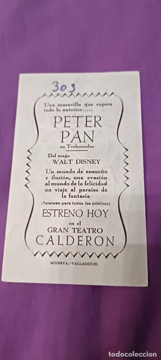 Cine: Peter pan.Folleto de mano - Foto 2