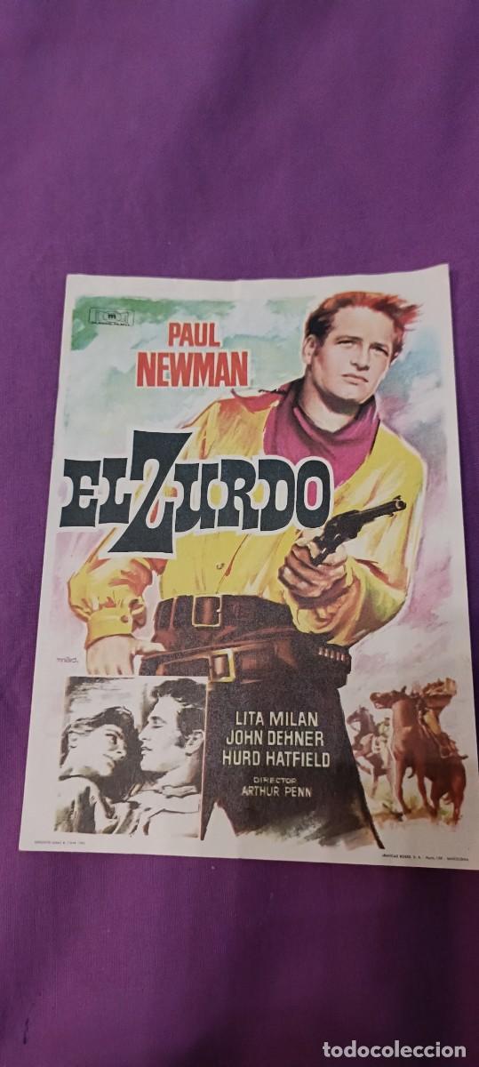 Folhetos de m&atilde;o de filmes antigos de cinema: El zurdo.Folleto de mano