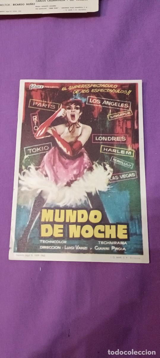 Cine: Mundo de noche.Folleto de mano