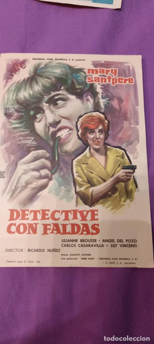 Kino: Detective con faldas.Folleto de mano