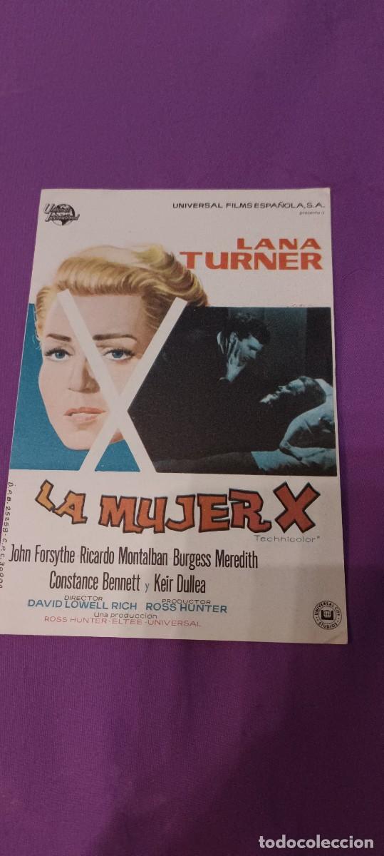 Cine: La mujer X.Folleto de mano - Foto 1