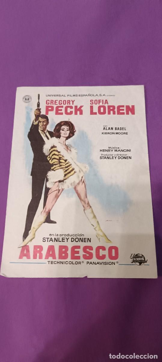  Foglietti di film di film antichi di cinema: Arabesco.Folleto de mano