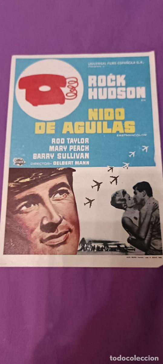 Cine: Nido de aguilas.Folleto de mano
