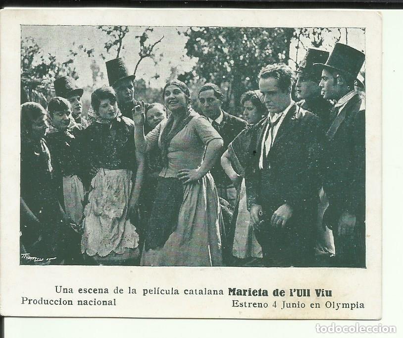  Foglietti di film di film antichi di cinema: MARIETA DE L'ULL VIU BAIXANT FONT GAT PROGRAMA TARJETA ENRIQUE GUITART CINE MUDO CATALAN