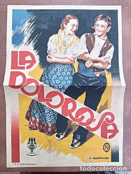 Cine: LA DOLOROSA PROGRAMA SENCILLO GRANDE PASQUIN DE CINE ESPA&Ntilde;OL ROSITA DIAZ GIMENO