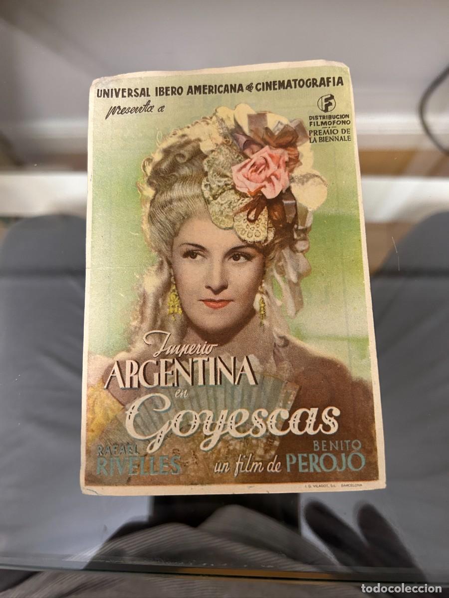  Foglietti di film di film antichi di cinema: &ordm;755 goyescas terraza barcas valencia con publicidad buen estado