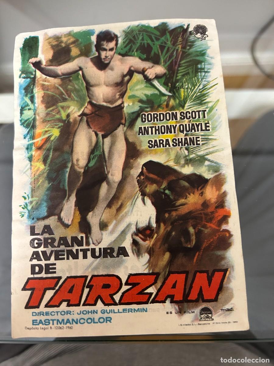 Kino: &ordm;756 la gran aventura de tarzan cine moderno tarragona con publicidad buen estado