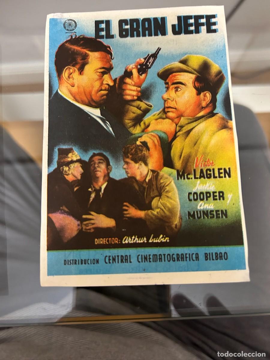 Kino: &ordm;762 el gran jefe cine garcia barbon vigo con publicidad buen estado