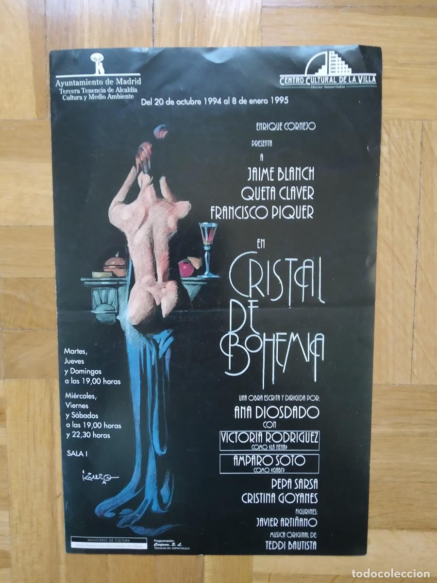 Cinema: PROGRAMA TEATRO CRISTAL DE BOHEMIA JAIME BLANCH QUETA CLAVER FRANCISCO PIQUER AMPARO SOTO DIOSDADO +