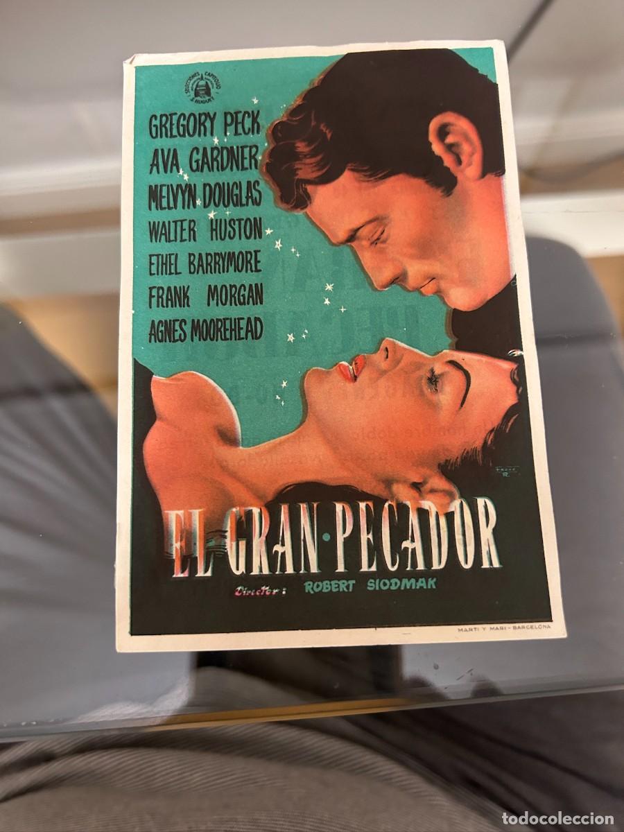 Cine: &ordm;766 el gran pecador cine monterrosa reus con publicidad buen estado