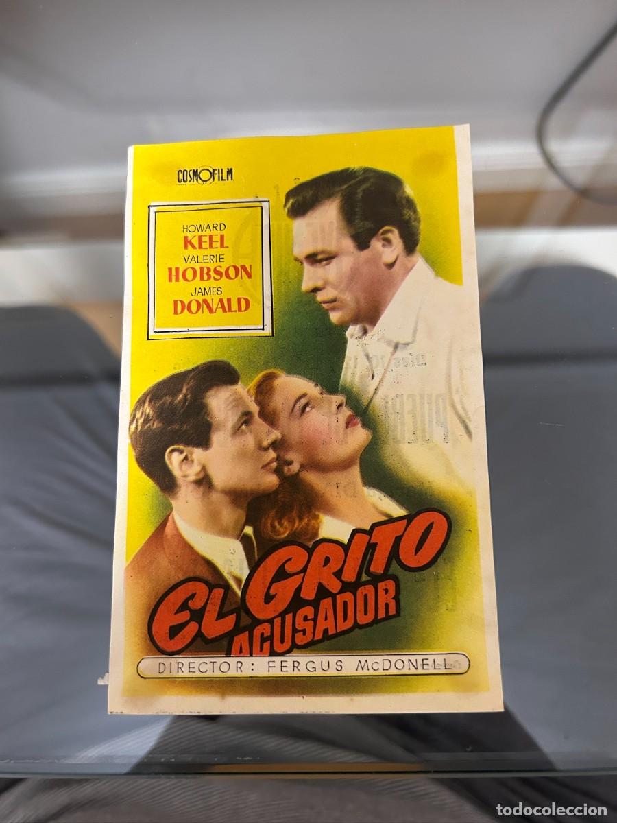  Foglietti di film di film antichi di cinema: &ordm;771 el grito acusador cine avenida reus con publicidad buen estado