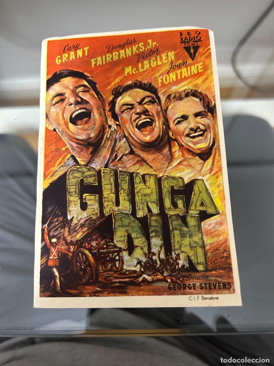  Flyers Publicitaires de films Anciens: &ordm;781 gunga din cinema goya con publicidad buen estado