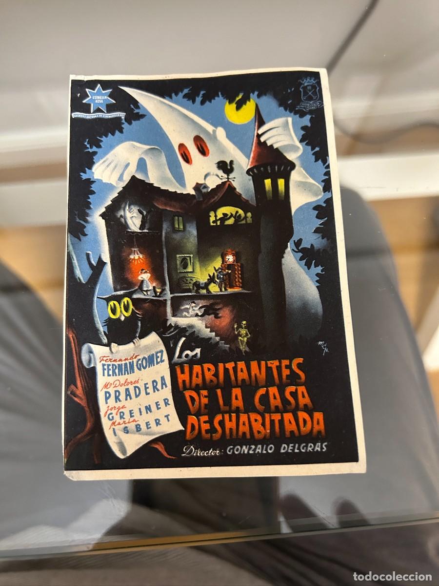 Flyers Publicitaires de Films Anciens: &ordm;782 los habitantes de la casa deshabitada fernando fernan gomes sin publicidad buen estado