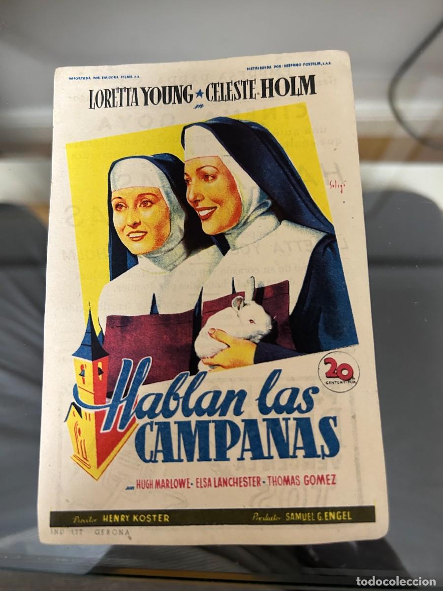 Foglietti di film di film antichi di cinema: &ordm;783 hablan ls campanas cinema goya zaragoza con publicidad buen estado