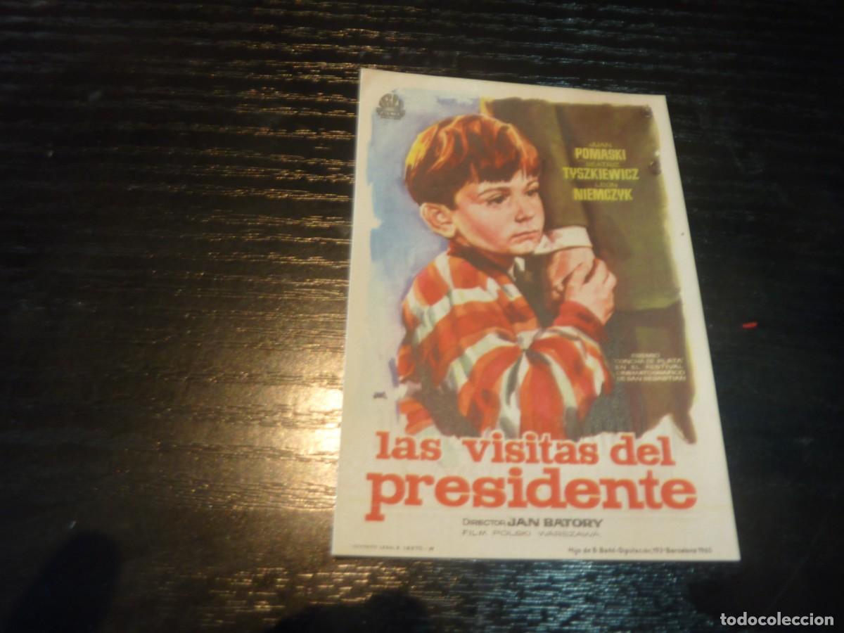 Kino: Folleto de cine LA VISITA DEL PRESIDENTE con publicidad