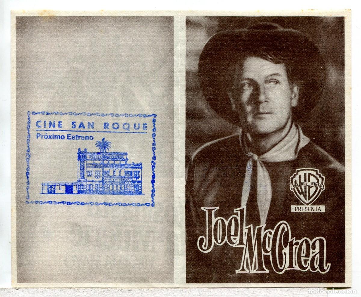 Kino: JUNTOS HASTA LA MUERTE, con JOEL McCREA.