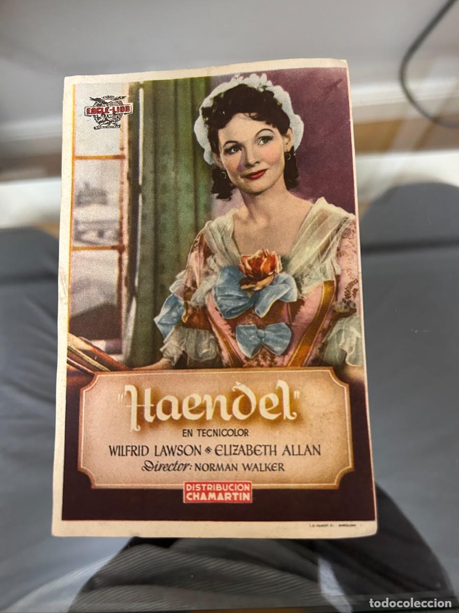 Kino: &ordm;784 haendel cine odeon huesca con publicidad buen estado