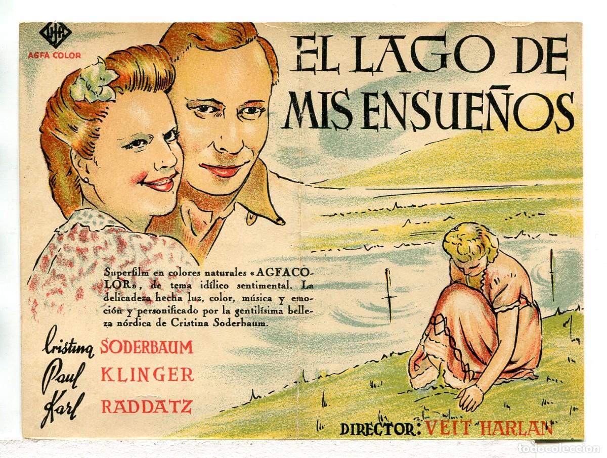 Kino: EL LAGO DE MIS SUE&Ntilde;OS, con Cristina Soderbaum. 12,5 X 17 cms.