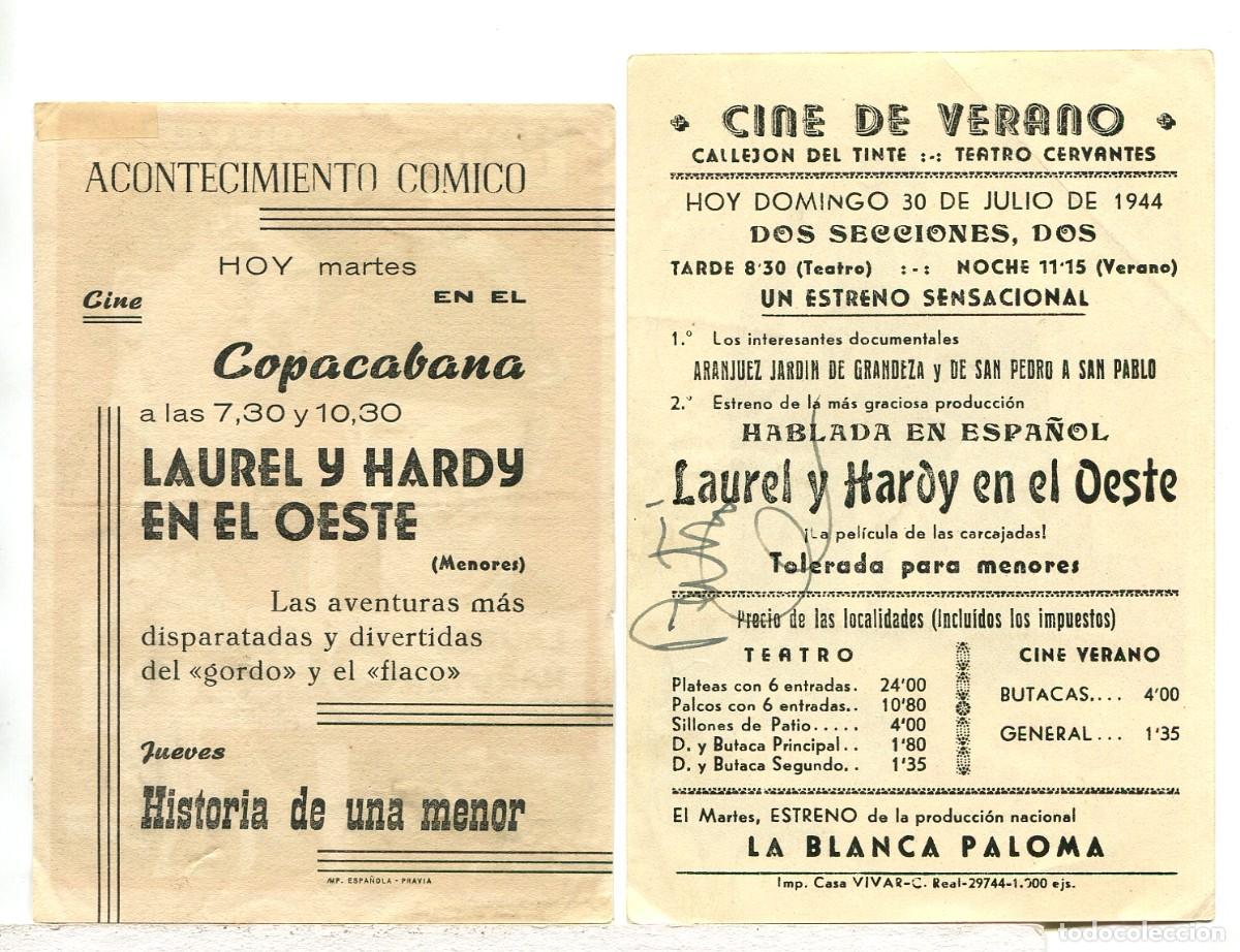 Cine: LAUREL Y HARDY EN EL OESTE, con Stan Laurel y Oliver Hardy. - Foto 2