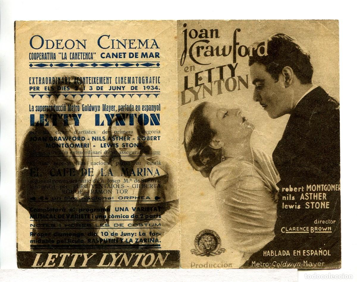 Cine: LETTY LYNTON, con Joan Crawford. - Foto 1