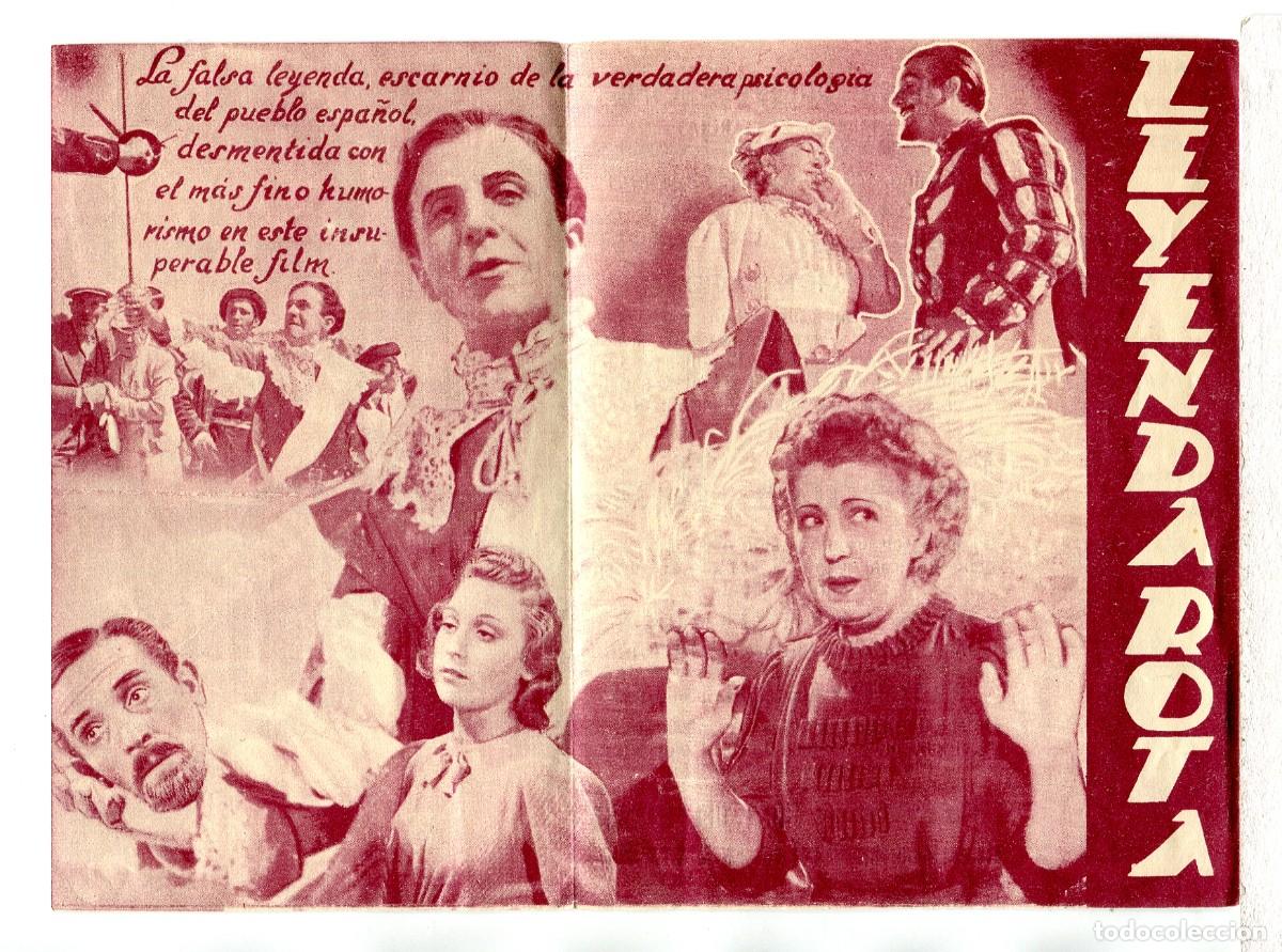  Flyers Publicitaires de films Anciens: LEYENDA ROTA, con Maruchi Fresno.