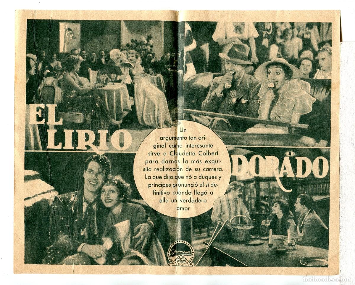 Cine: EL LIRIO DORADO, con Claudette Colbert. - Foto 2