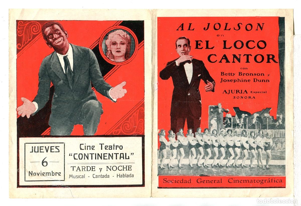 Kino: EL LOCO CANTOR, con Al Jolson.