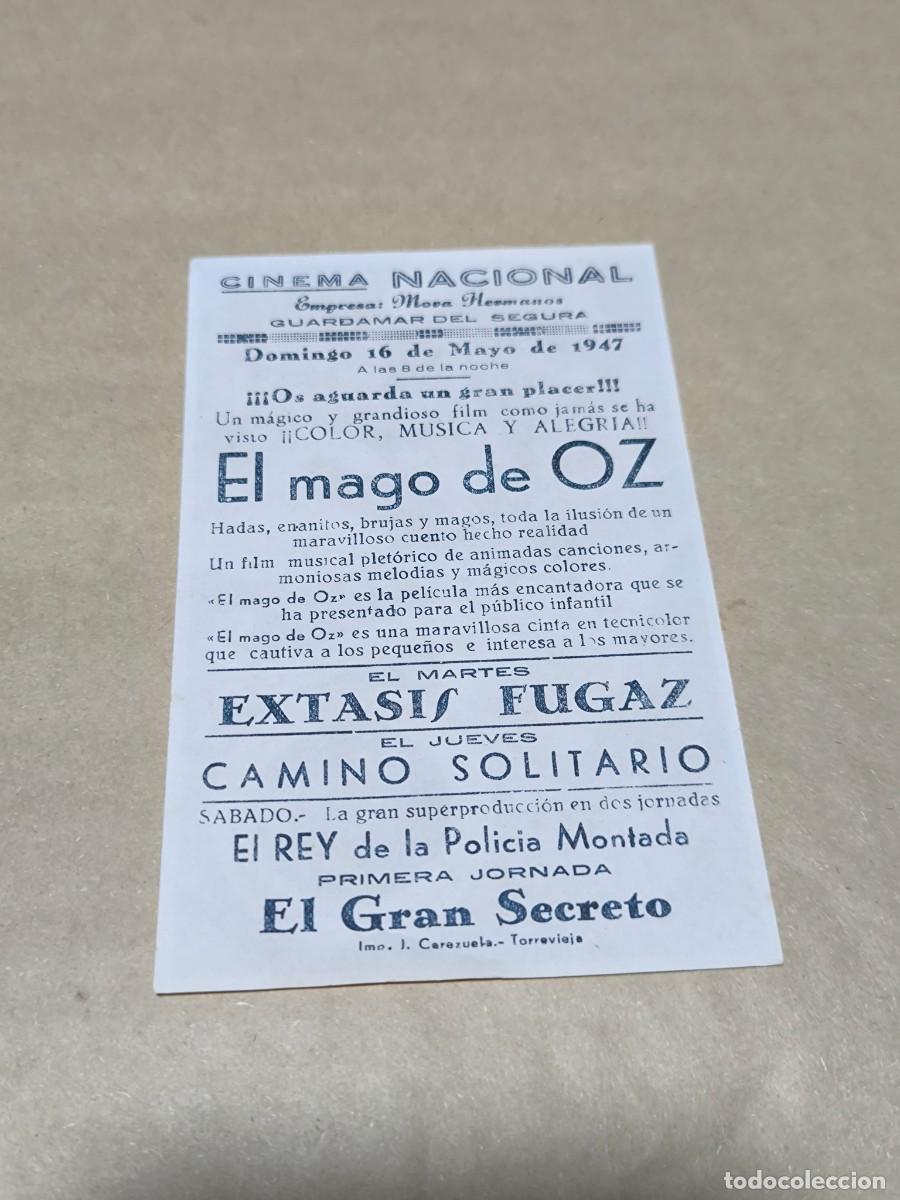 Cine: Antiguo Folleto de Mano de Cine / Programa de Mano Original - Foto 2