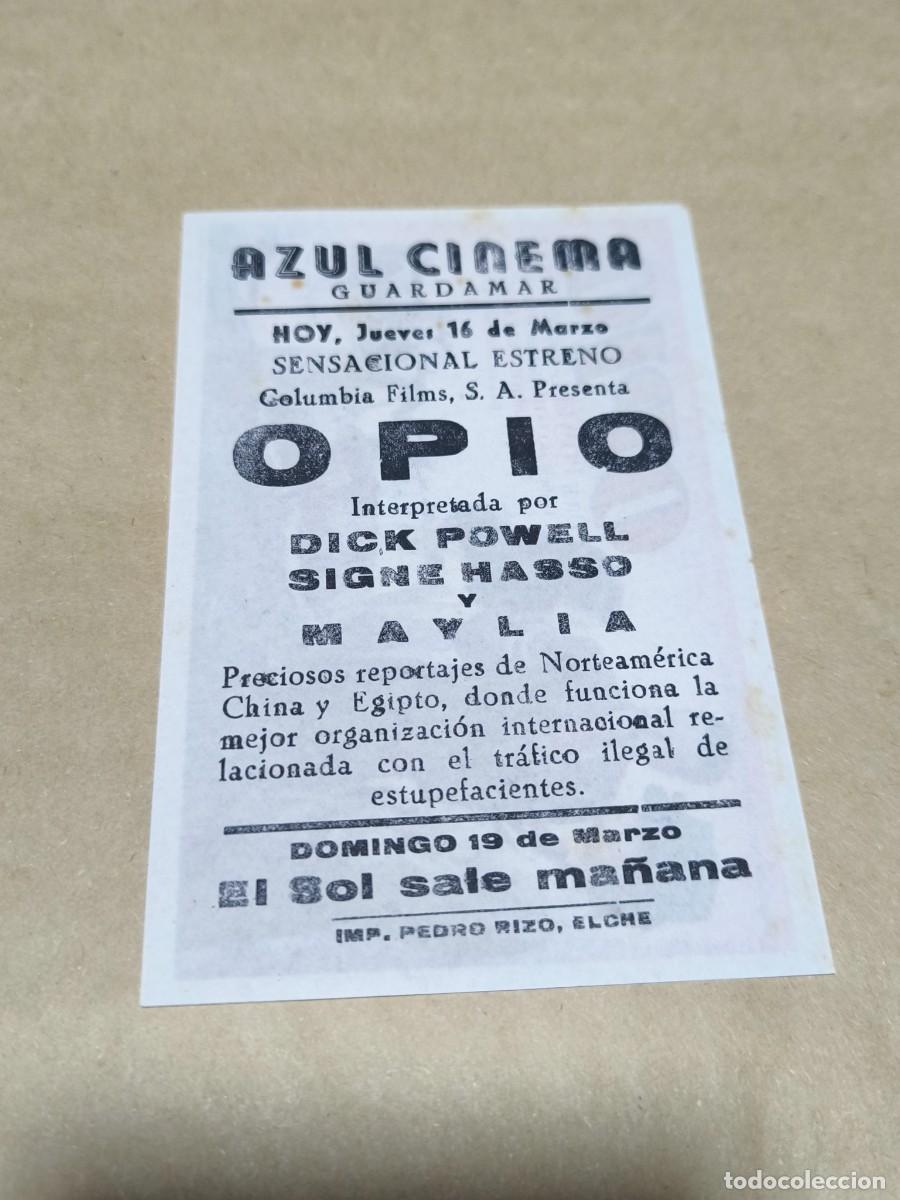 Cine: Antiguo Folleto de Mano de Cine / Programa de Mano Original - Foto 2