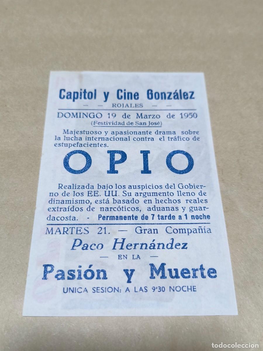Cine: Antiguo Folleto de Mano de Cine / Programa de Mano Original - Foto 2